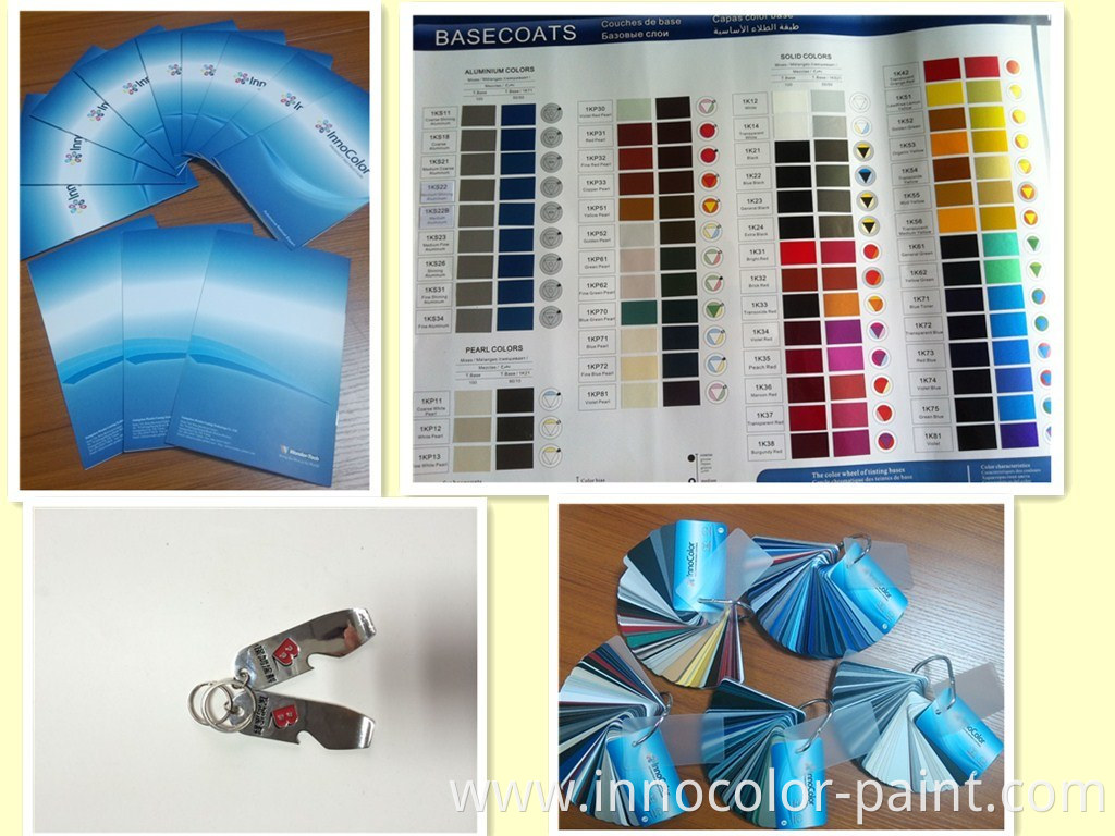 Innocolor Aluminium/Pearl Colors Automotive Refinish Paint for Body Shops